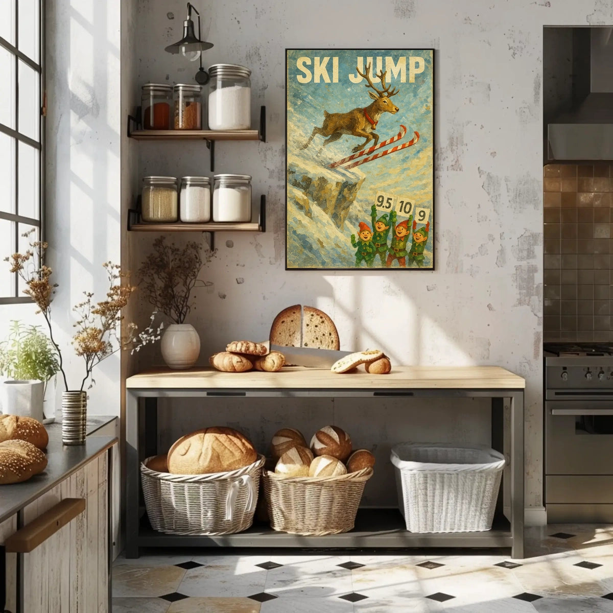 Ski Jump Spectacle Poster