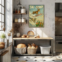 Ski Jump Spectacle Poster