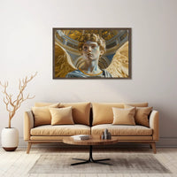 Renaissance Angelic Figure in Majestic Cathedral Setting