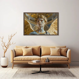 Renaissance Angelic Figure in Majestic Cathedral Setting
