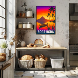 Bora Bora Sunset Poster