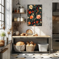 Lush Vintage Rose Arrangement Artistic Poster