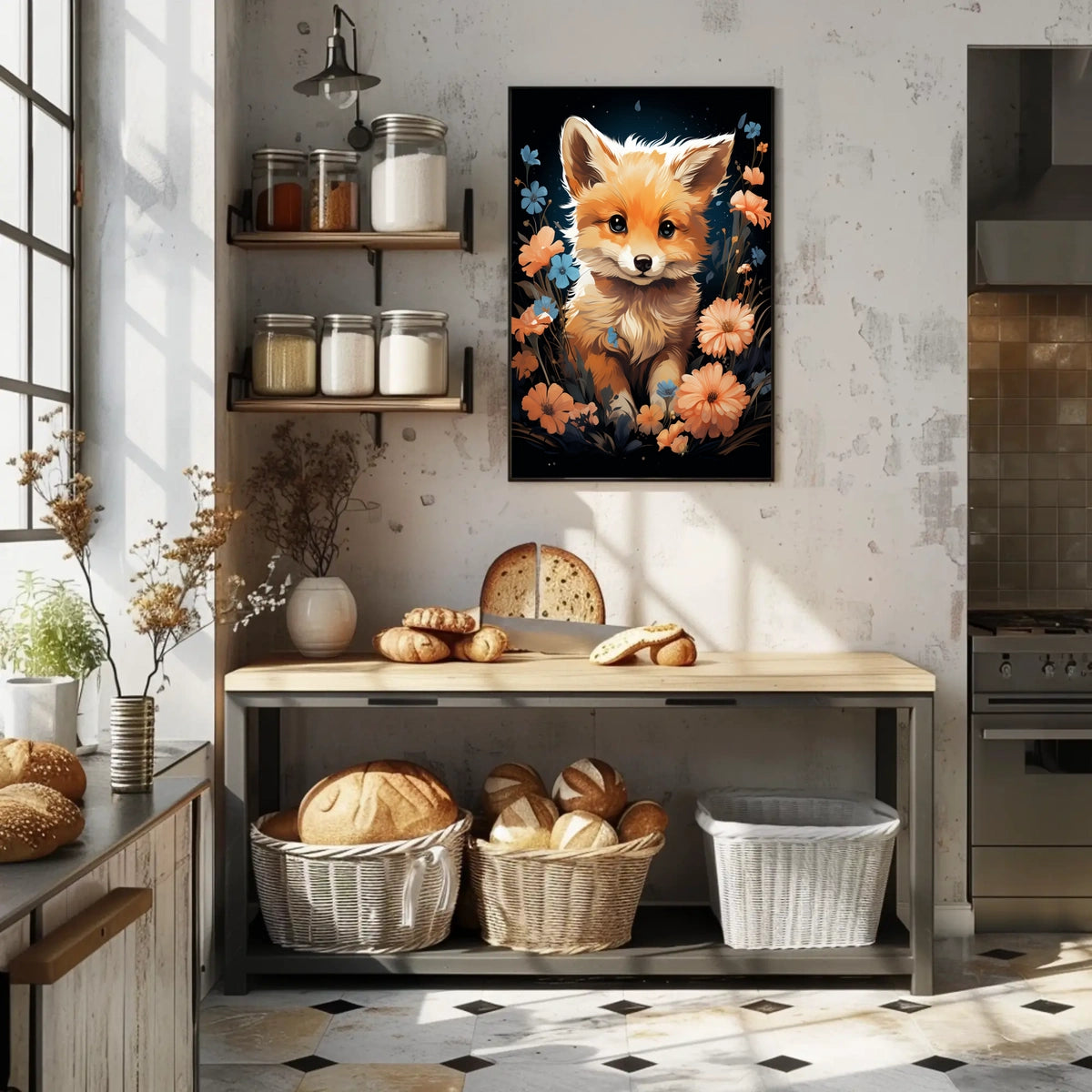 Enchanted Fox in Bloom
