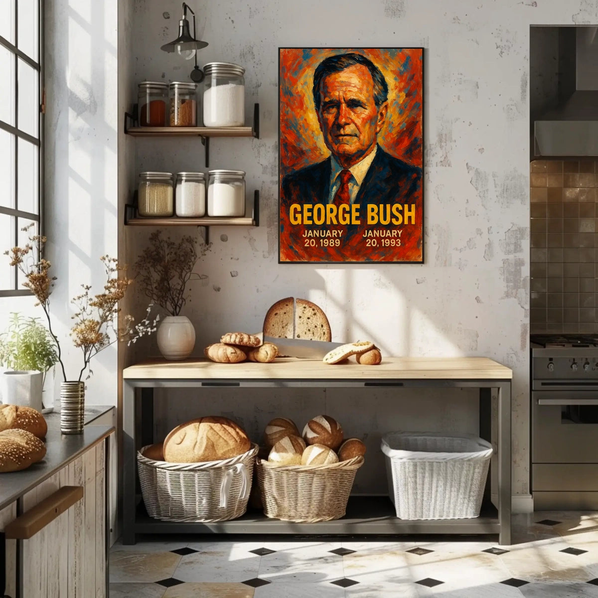 George Bush Presidential Term Poster