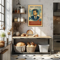JFK Vintage Poster: Visionary Leadership and Legacy