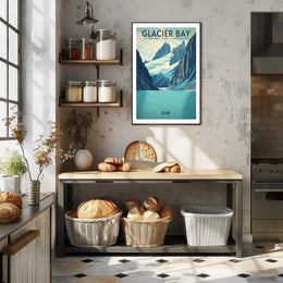 Glacier Bay National Park Vintage Travel Poster