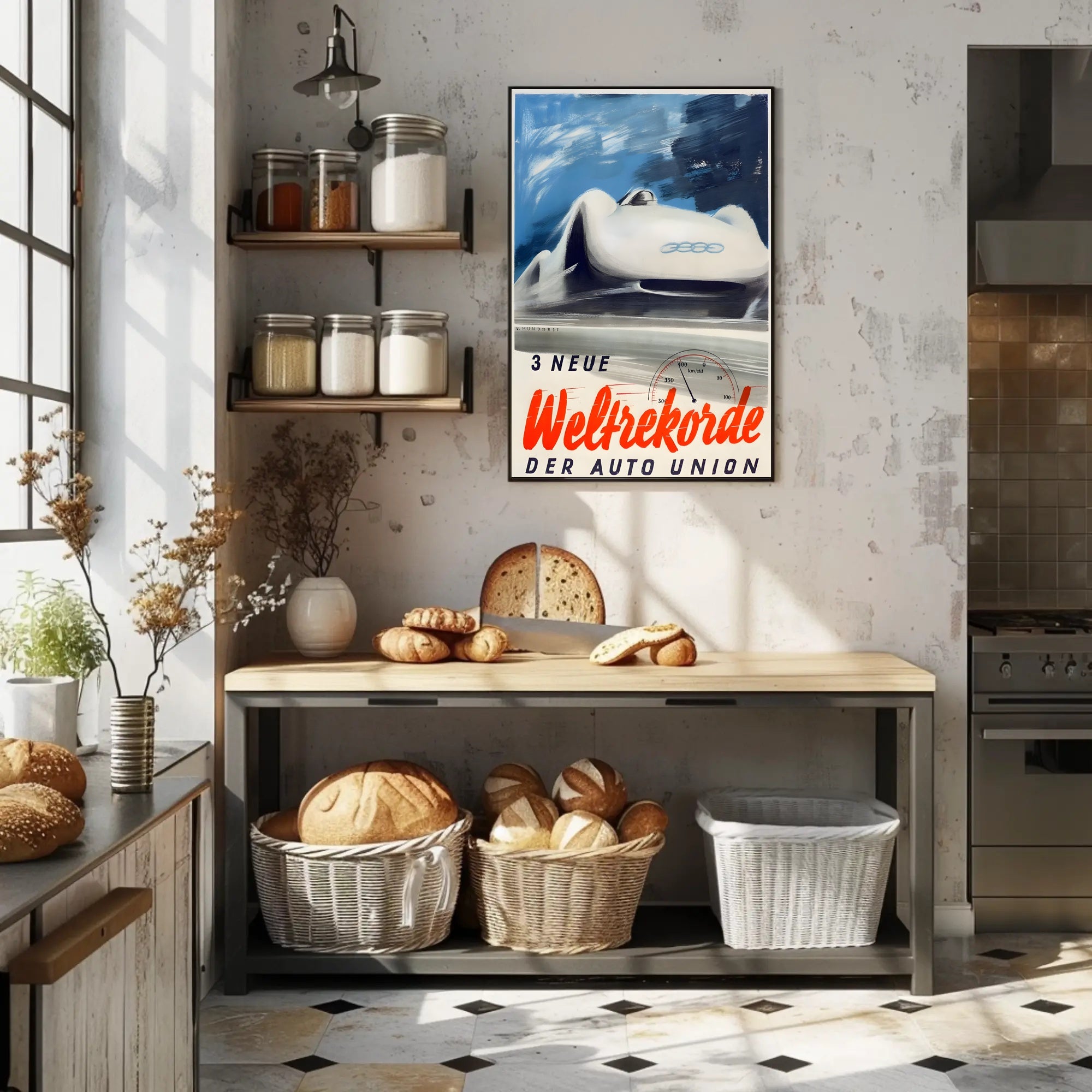 Auto Union Speed Records Poster