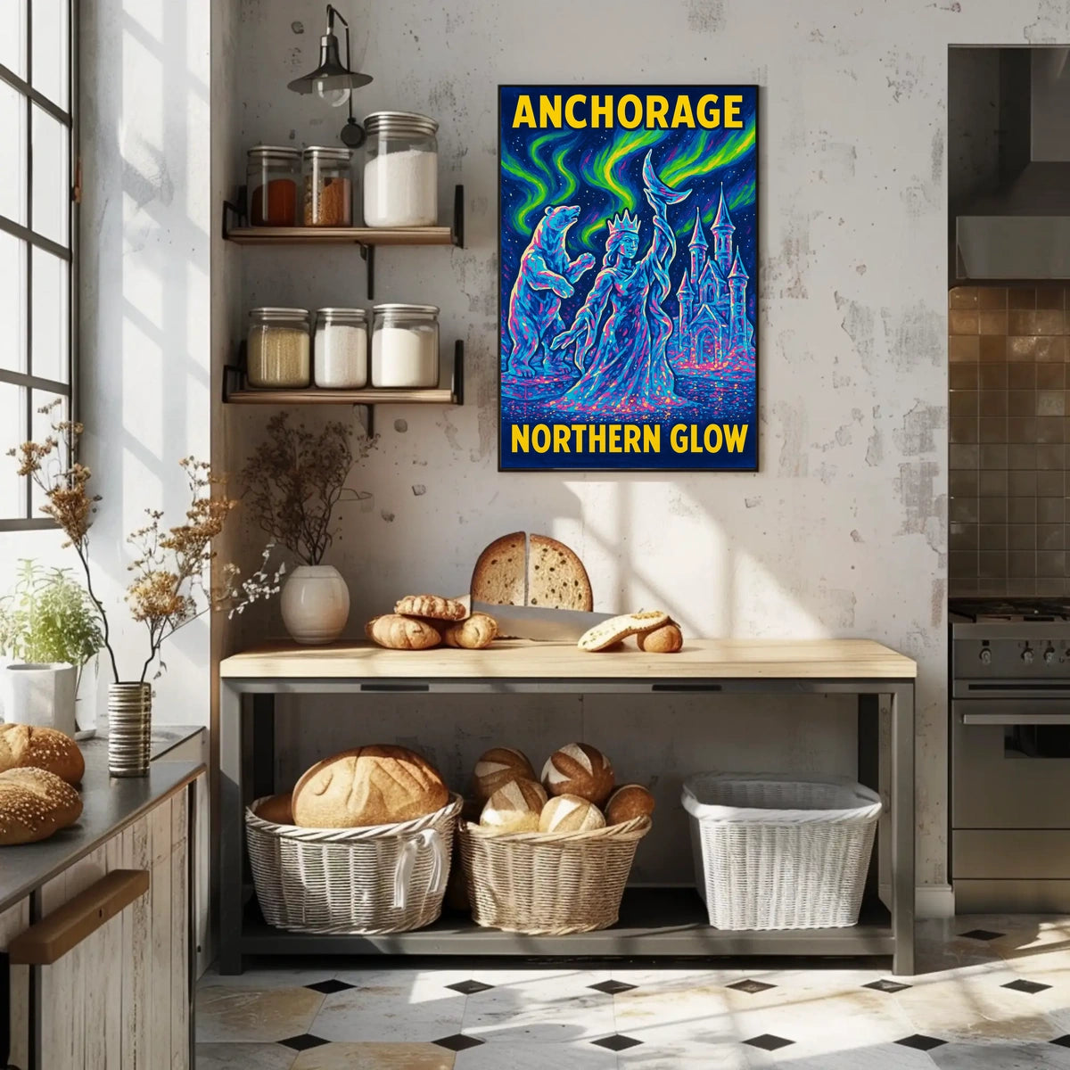 Anchorage Northern Glow Poster