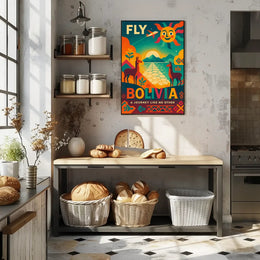 Bolivian Adventure Retro Travel Poster PosterGoat