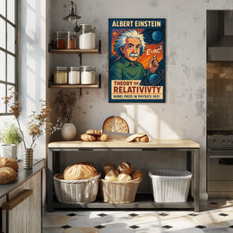 Einstein Relativity Modern Science Decor Poster