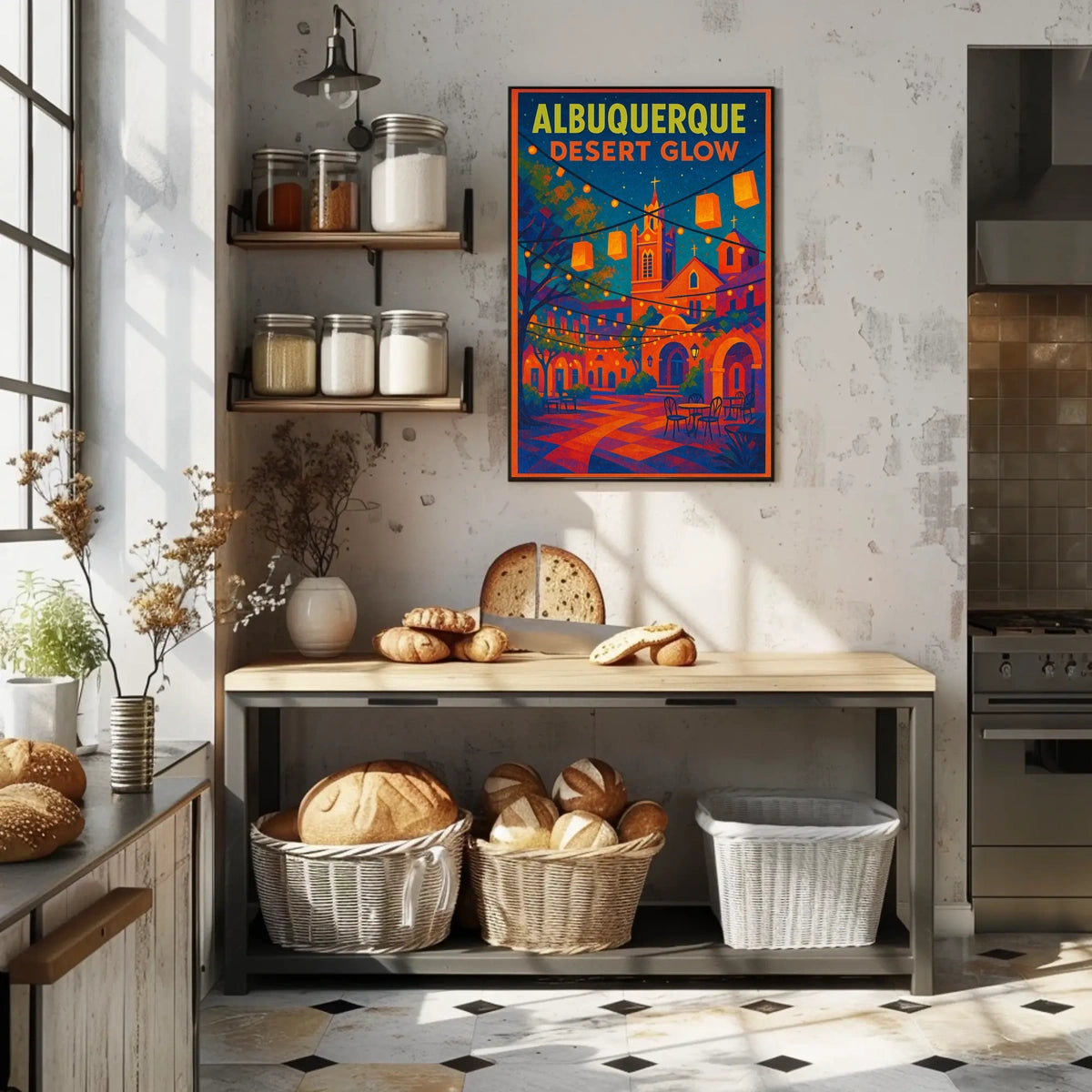 Albuquerque Desert Glow Poster
