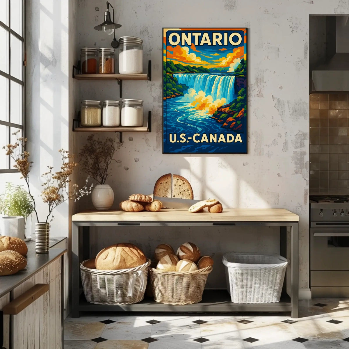 Ontario Canada United States Niagara Falls Poster