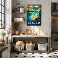 Ontario Canada United States Niagara Falls Poster