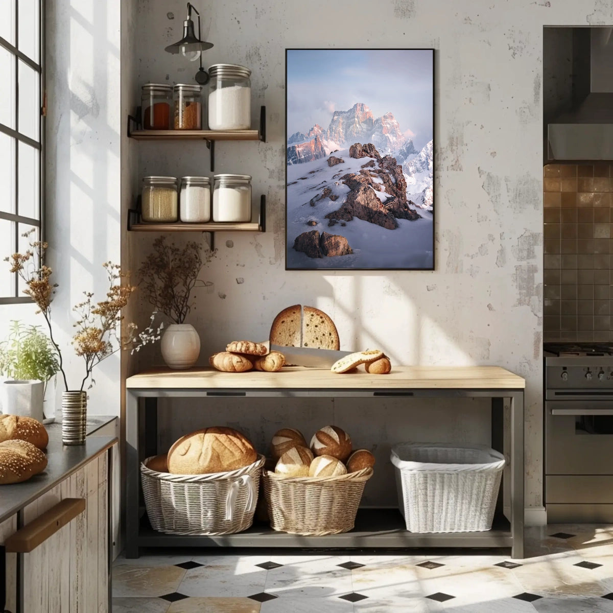 Majestic Mountain Peaks Poster