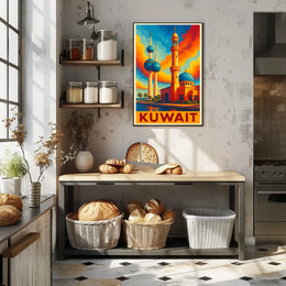 Kuwait Skyline Art Poster