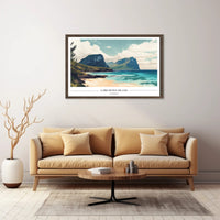Lord Howe Island Tranquil Scenery Travel Poster