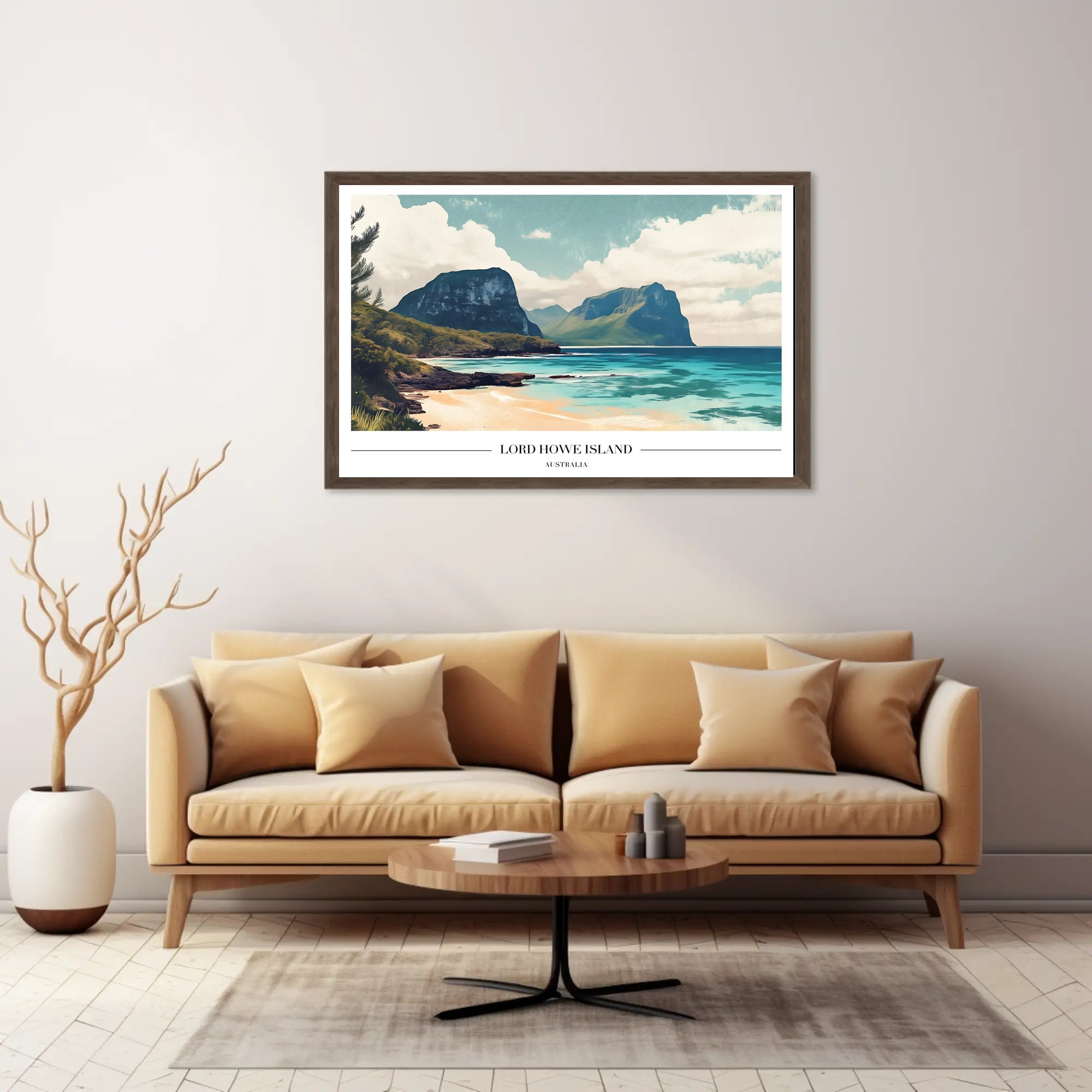 Lord Howe Island Tranquil Scenery Travel Poster