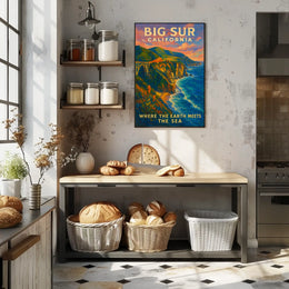 Big Sur Poster Wall Art For Nature Lovers Coastal Serenity