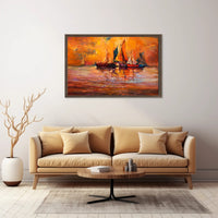 Sunset Sails Poster
