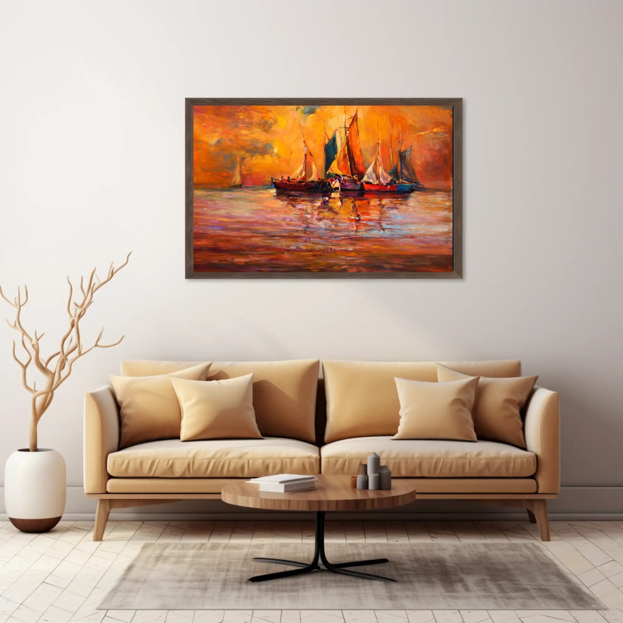 Sunset Sails Poster