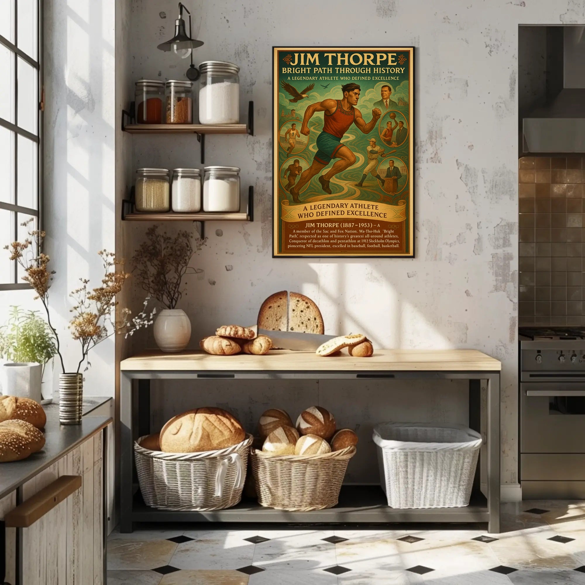 Jim Thorpe: Bright Path Through History Poster