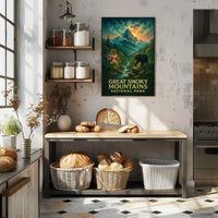 Great Smoky Mountains Scenic Poster Wall Art