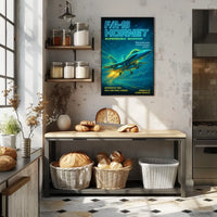 FA-18 Hornet Supersonic Warrior Poster