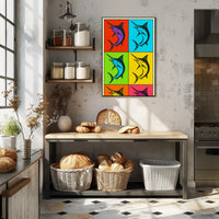 Vibrant Fish Pop Art Poster PosterGoat
