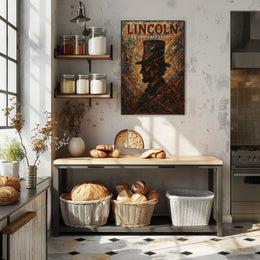 Lincoln An Abstract Legacy Poster PosterGoat
