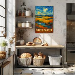 North Dakota Landscape Poster