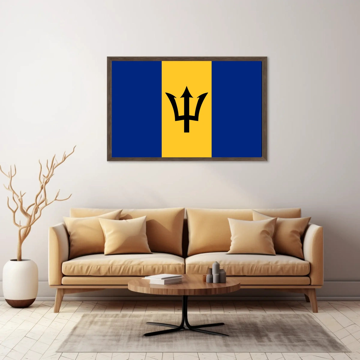 Barbados Flag Poster
