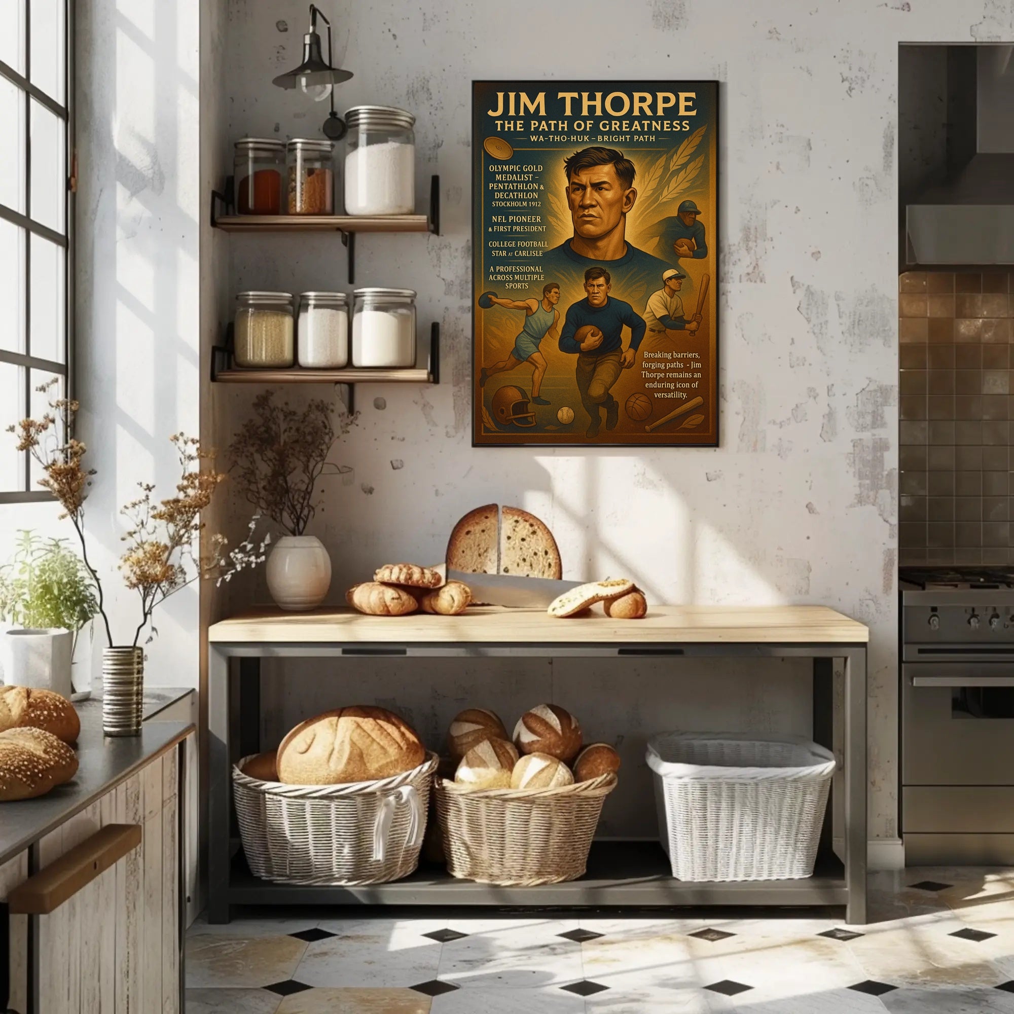 The Path of Greatness: Jim Thorpe Poster