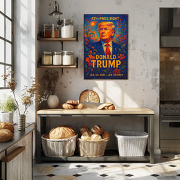 Donald Trump 47th President Patriotic Realism Poster