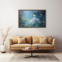Ethereal Underwater Scene with Woman Fantasy or Mythology Poster