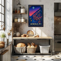Amalfi Coast Sunset Poster