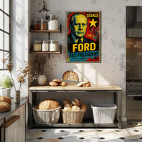 Gerald Ford 38th President of the United States Graffiti Pop Art Poster