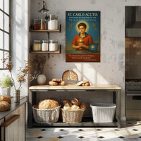 St. Carlo Acutis The Saint of the Digital Age Poster