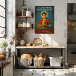 St. Carlo Acutis The Saint of the Digital Age Poster