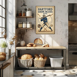 Hartford Dark Blues 1870s Baseball Poster PosterGoat