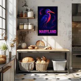 Maryland Wildlife Art Poster