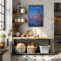 Rome, Italy Vibrant Landmarks Poster