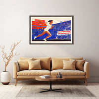 Soviet Era Sports Motivation Propaganda Poster