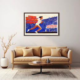 Soviet Era Sports Motivation Propaganda Poster