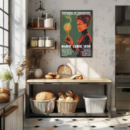Marie Curie Scientific Achievements Inspirational Poster