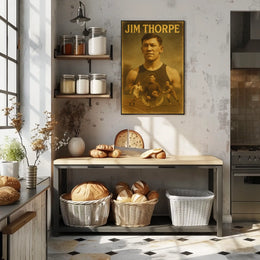 Jim Thorpe Icon of Athletic Excellence Jim Thorpe Poster