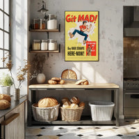 Git Mad Buy War Stamps Vintage Poster Decor PosterGoat
