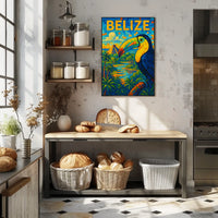 Belize Vibrant Wildlife And Culture Poster