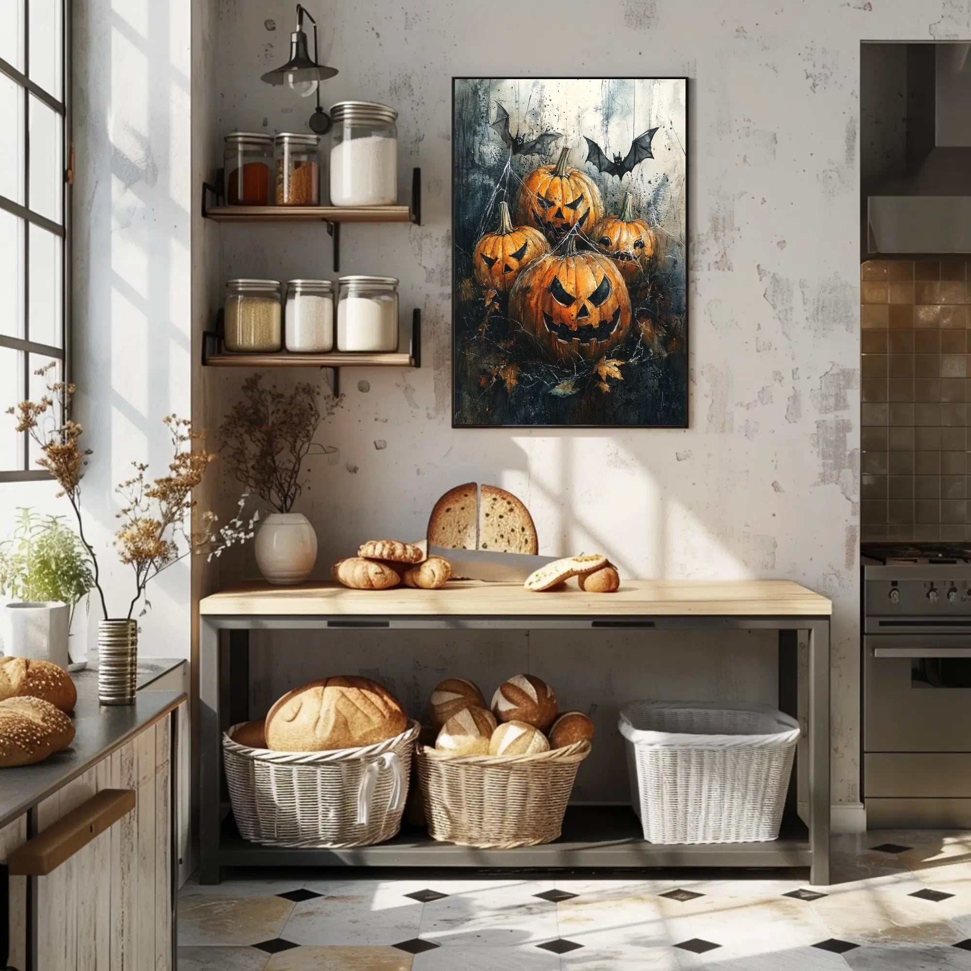 Haunted Pumpkins Poster