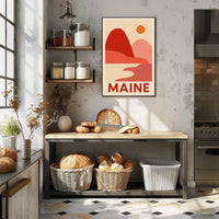 Maine Landscape Art Poster