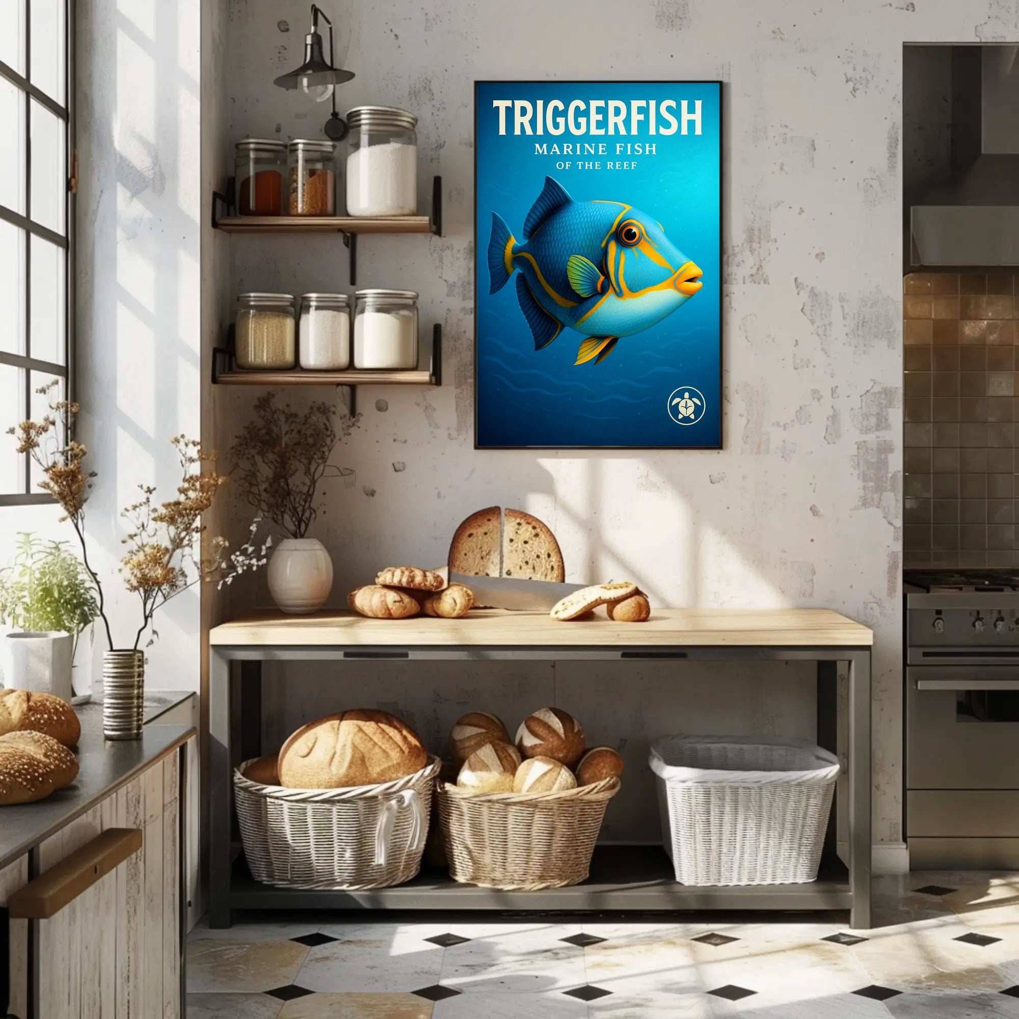 Triggerfish Marine Fish of the Reef Poster PosterGoat